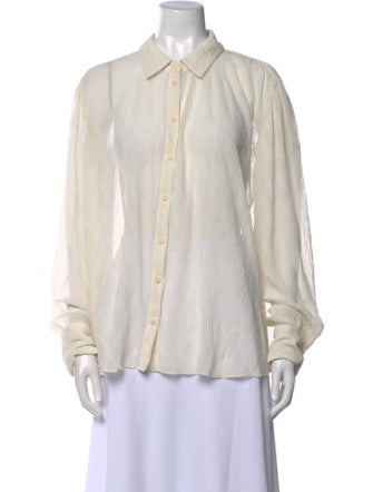 Reformation Long Sleeve Button-Up Top