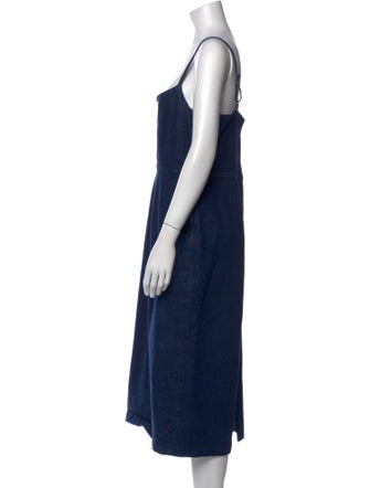 Reformation Square Neckline Midi Length Dress