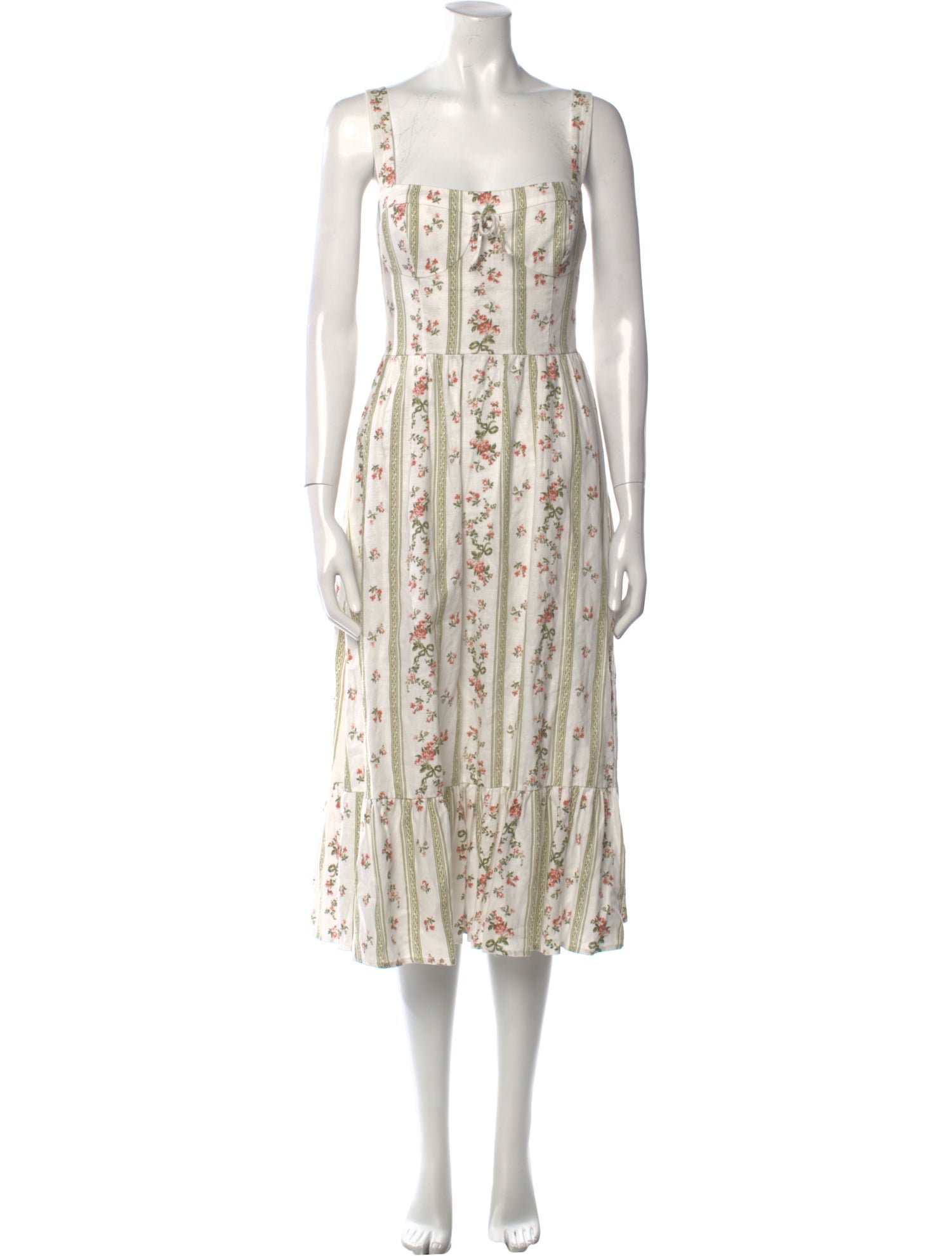 Reformation Linen Midi Length Dress