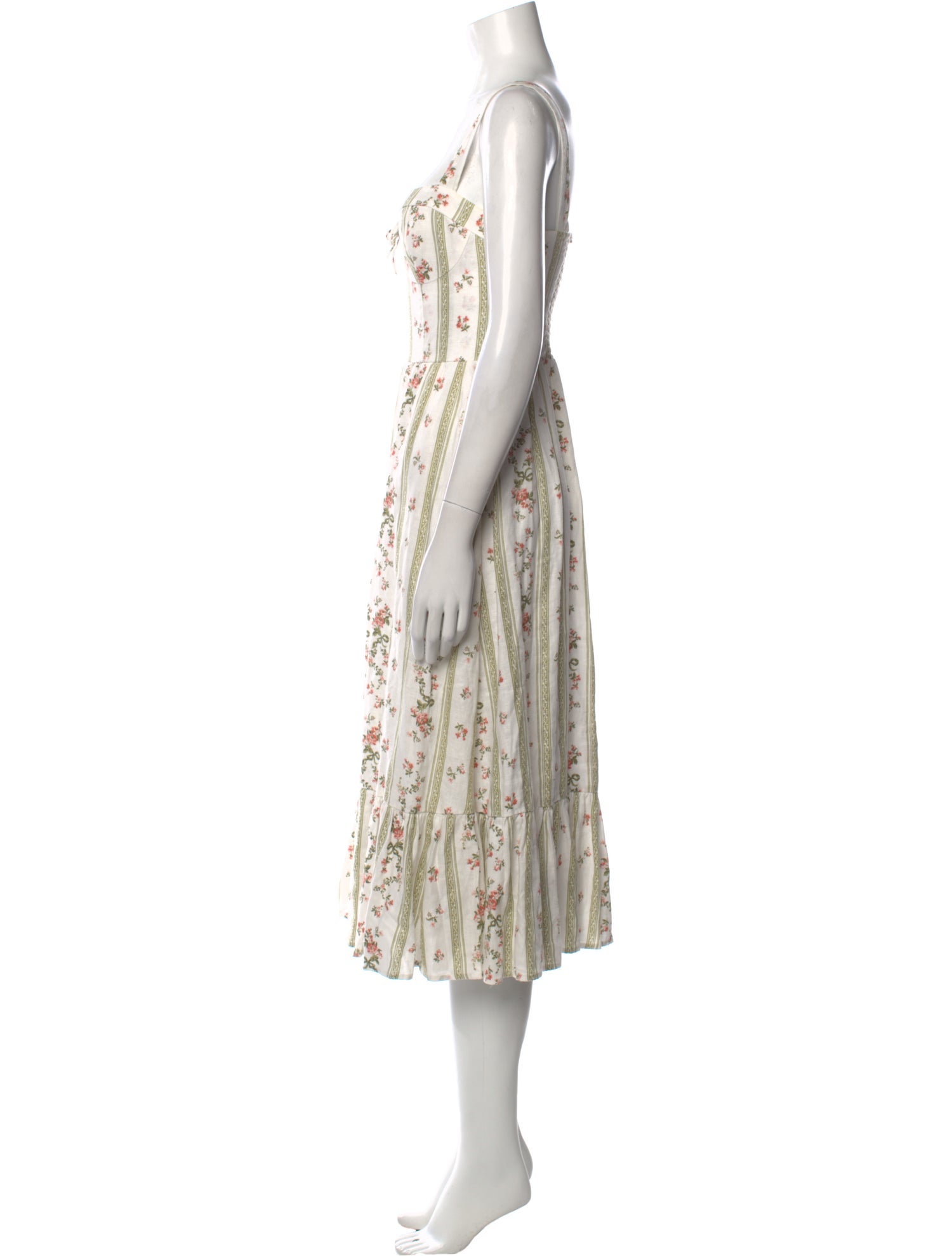 Reformation Linen Midi Length Dress