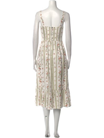 Reformation Linen Midi Length Dress