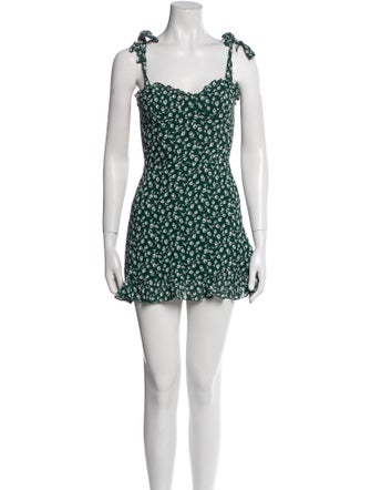 Reformation Floral Print Mini Dress