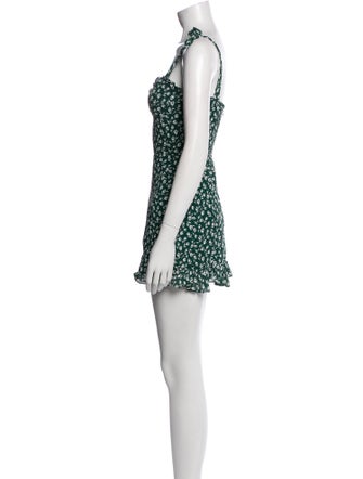 Reformation Floral Print Mini Dress