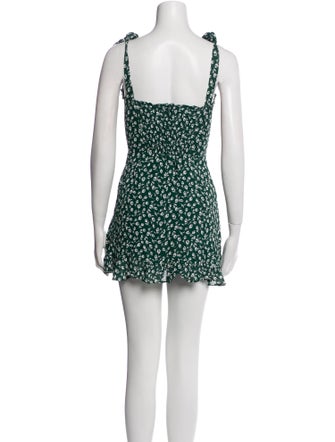 Reformation Floral Print Mini Dress