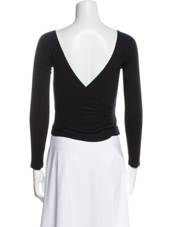 Reformation V-Neck Long Sleeve Bodysuit