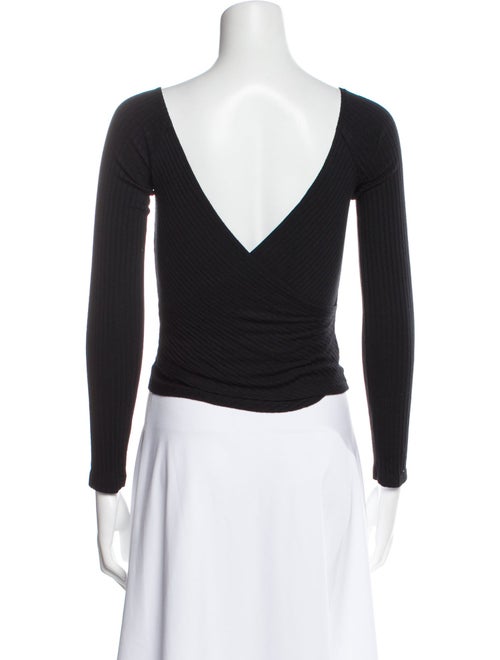 Reformation V-Neck Long Sleeve Bodysuit