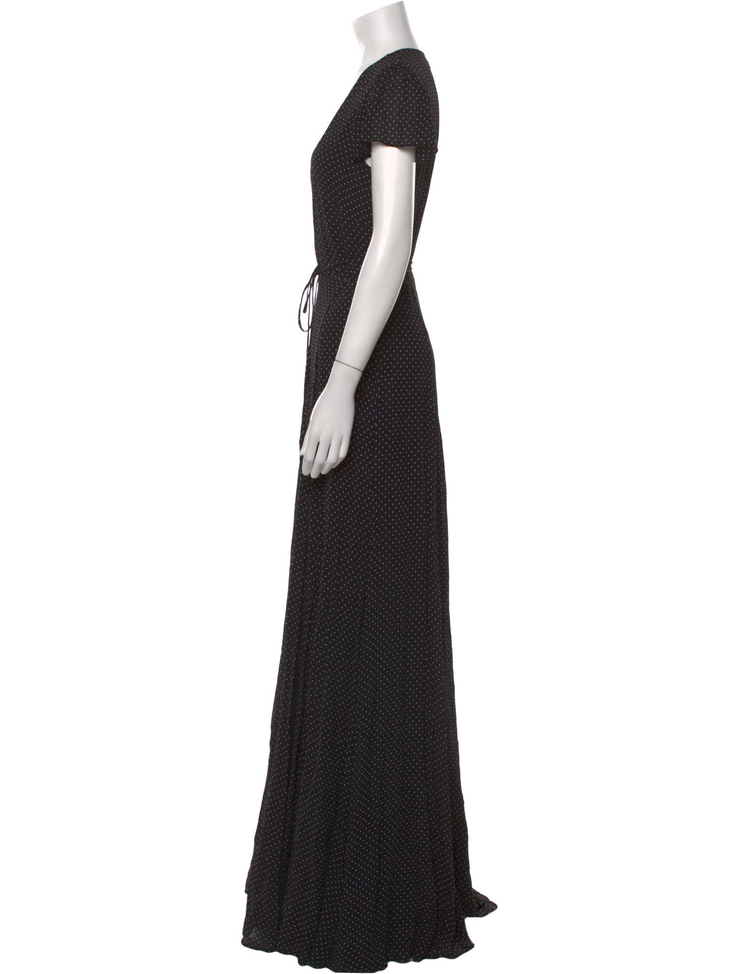 Reformation Polka Dot Print Long Dress