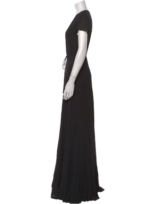 Reformation Polka Dot Print Long Dress
