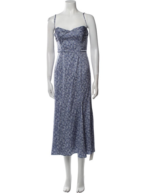 Reformation Floral Print Long Dress