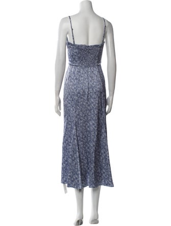 Reformation Floral Print Long Dress