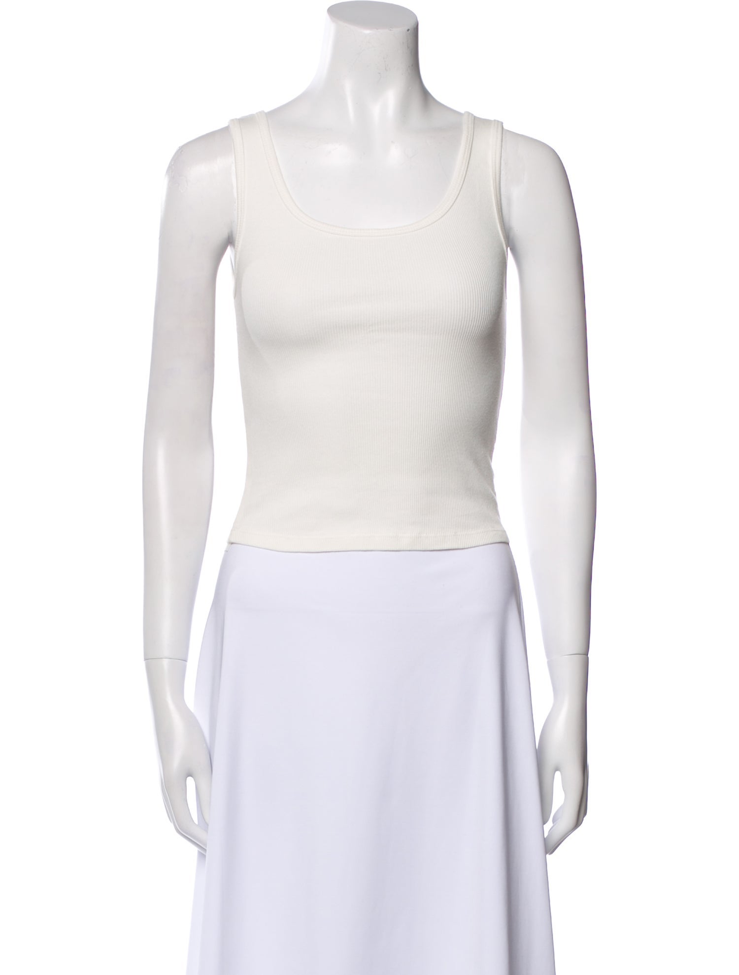 Reformation Scoop Neck Sleeveless Crop Top