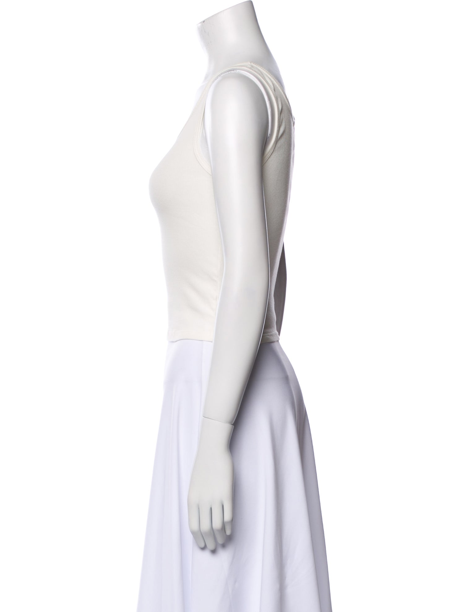 Reformation Scoop Neck Sleeveless Crop Top