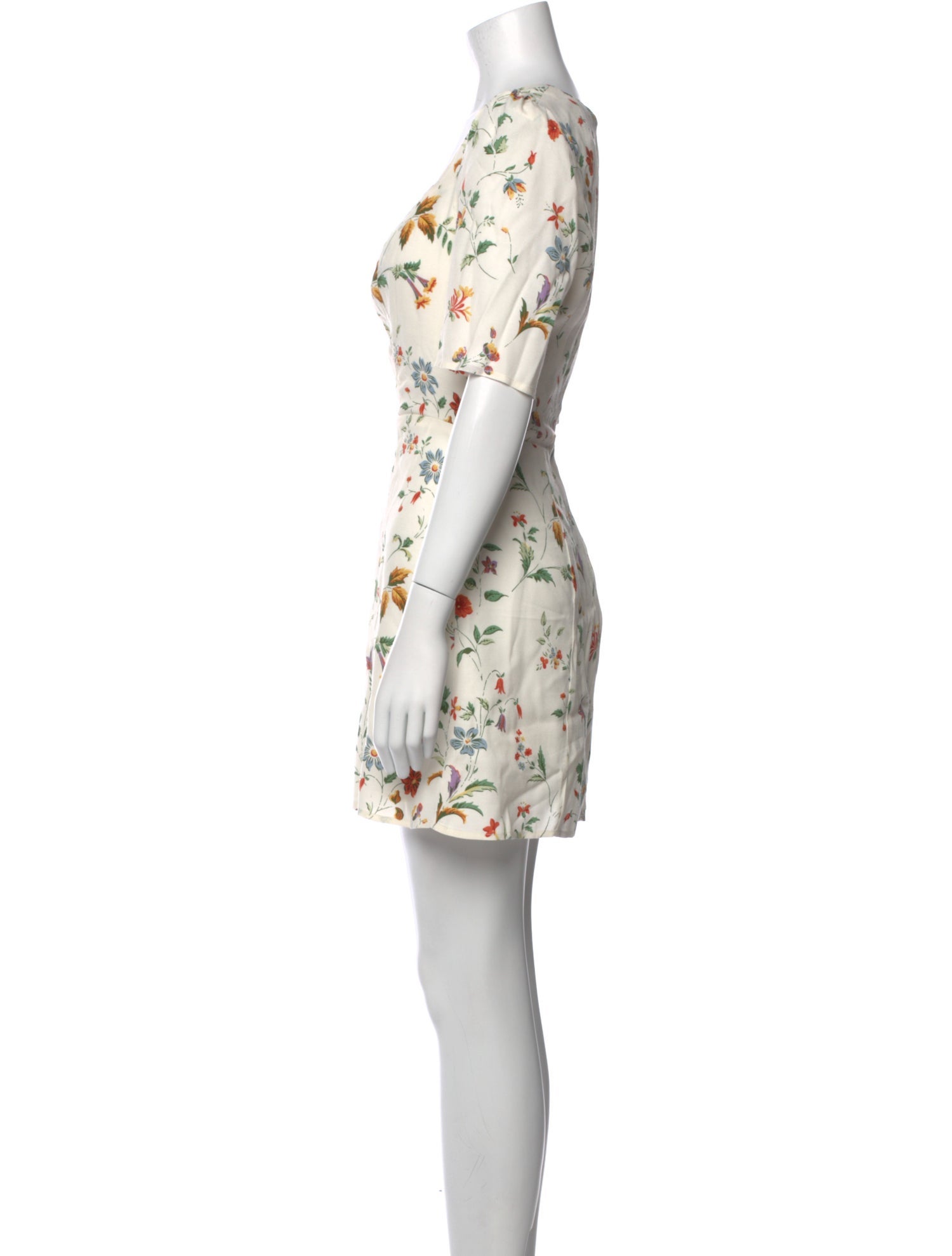 Reformation Floral Print Mini Dress