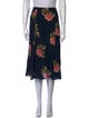 Reformation Floral Print Knee-Length Skirt