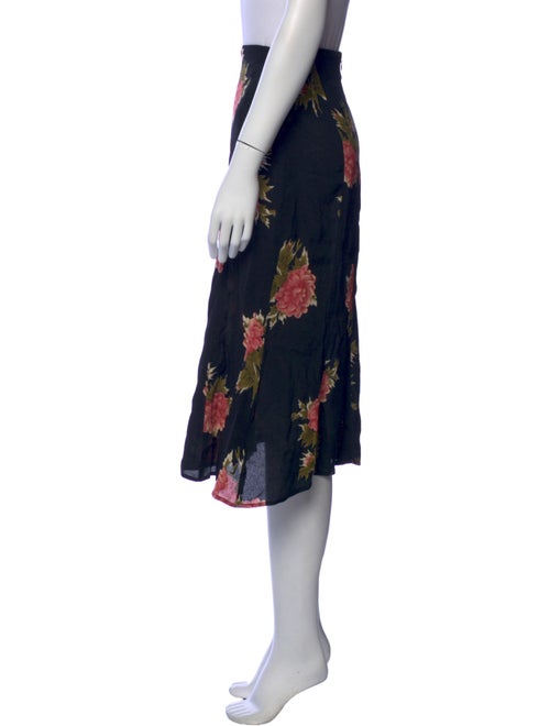 Reformation Floral Print Knee-Length Skirt