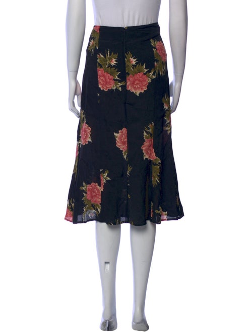 Reformation Floral Print Knee-Length Skirt