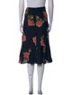 Reformation Floral Print Knee-Length Skirt