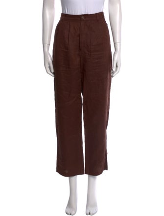 Reformation Linen Straight Leg Pants