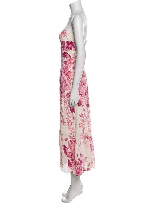 Reformation Floral Print Midi Length Dress