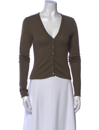 Reformation x Laura Harrier V-Neck Long Sleeve Top