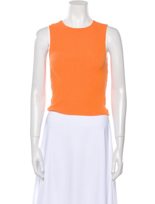Reformation Crew Neck Sleeveless Crop Top