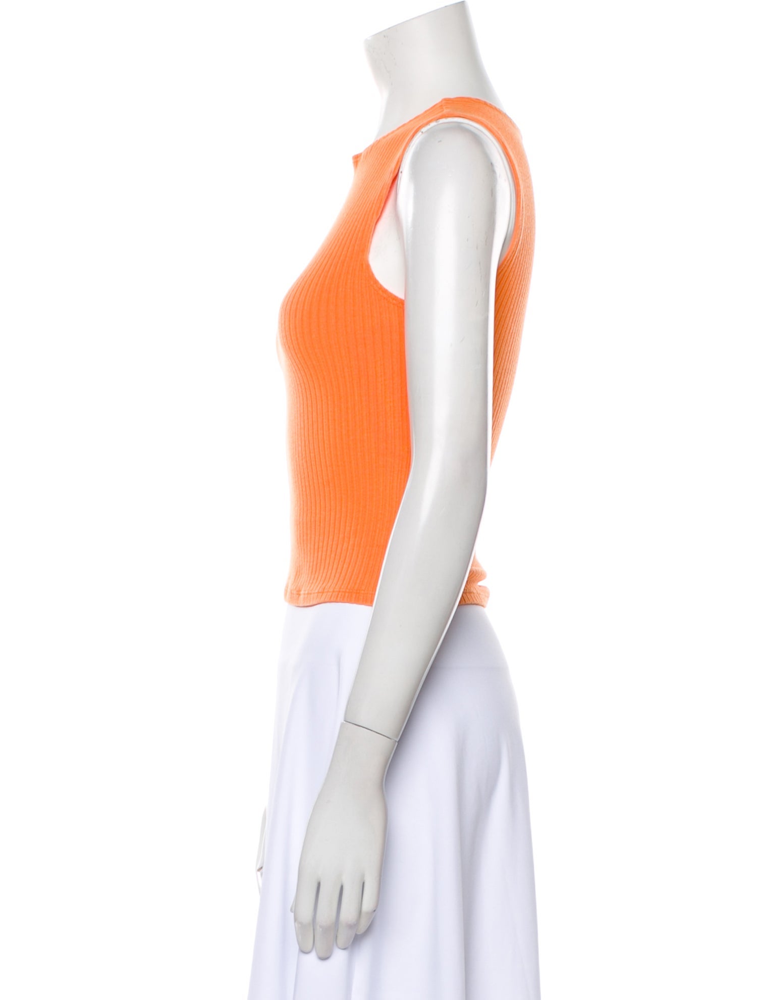 Reformation Crew Neck Sleeveless Crop Top