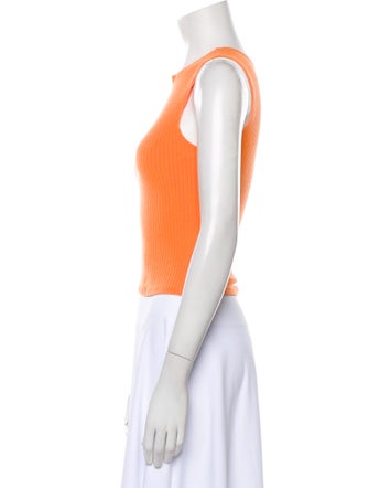 Reformation Crew Neck Sleeveless Crop Top