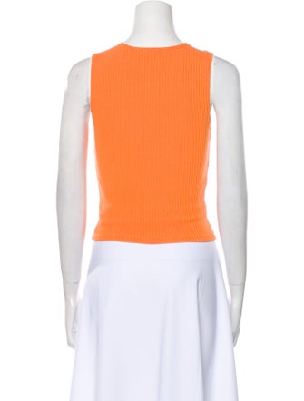 Reformation Crew Neck Sleeveless Crop Top