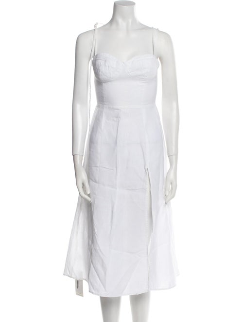 Reformation Linen Knee-Length Dress