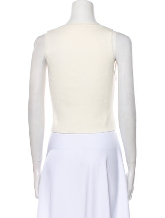 Reformation V-Neck Sleeveless Crop Top