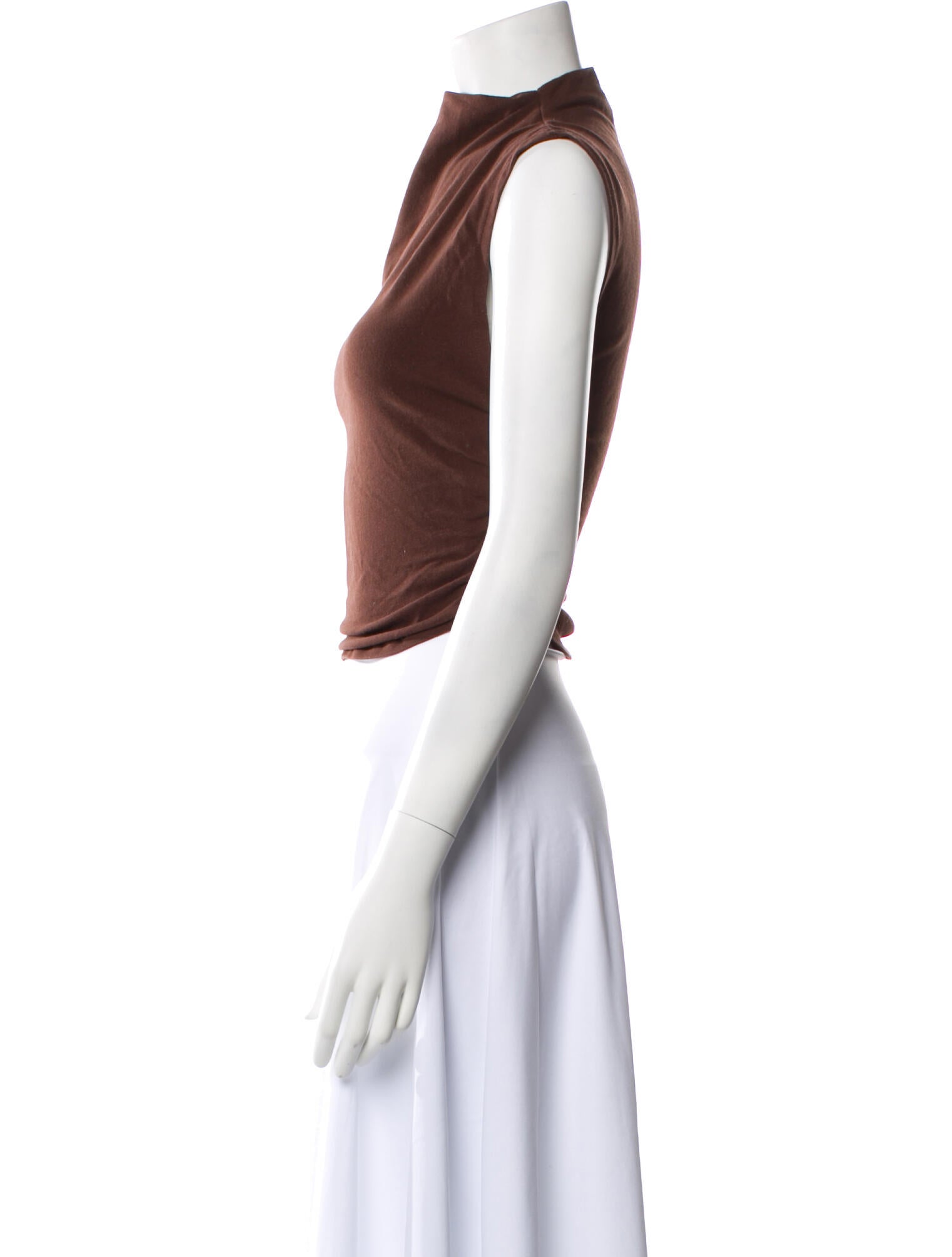 Reformation One-Shoulder Sleeveless Crop Top