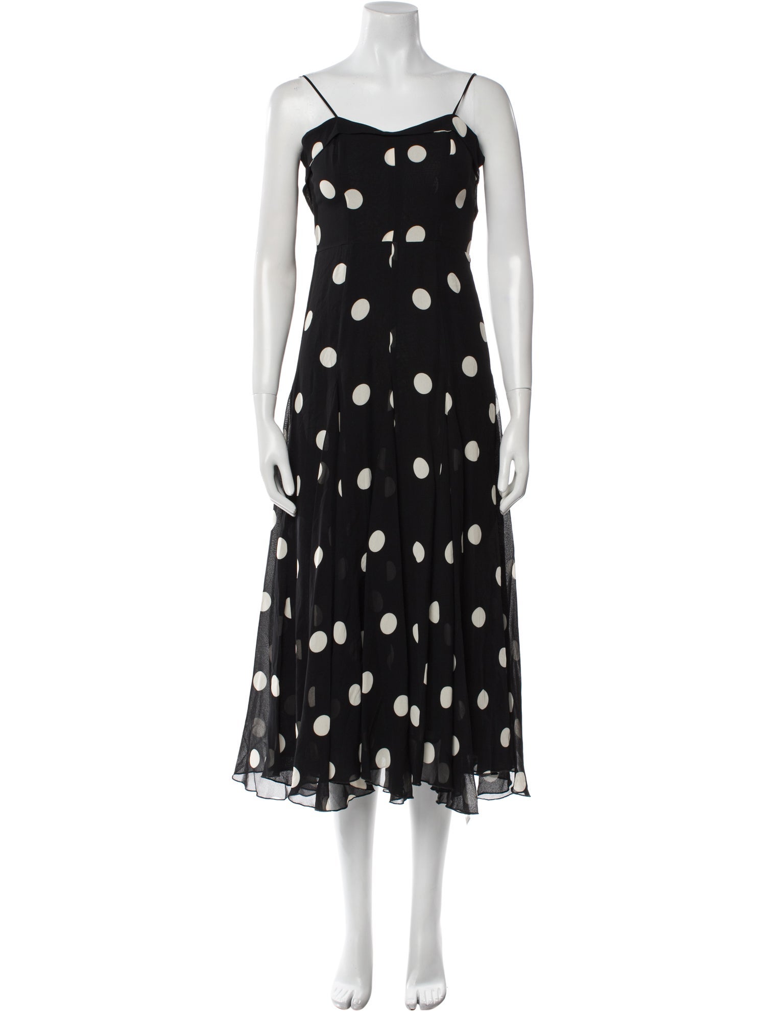 Reformation Polka Dot Print Midi Length Dress w/ Tags