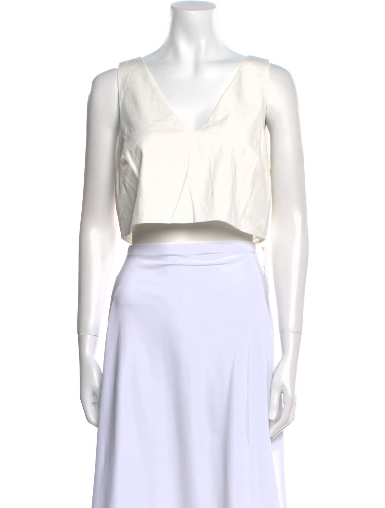 Reformation V-Neck Sleeveless Crop Top