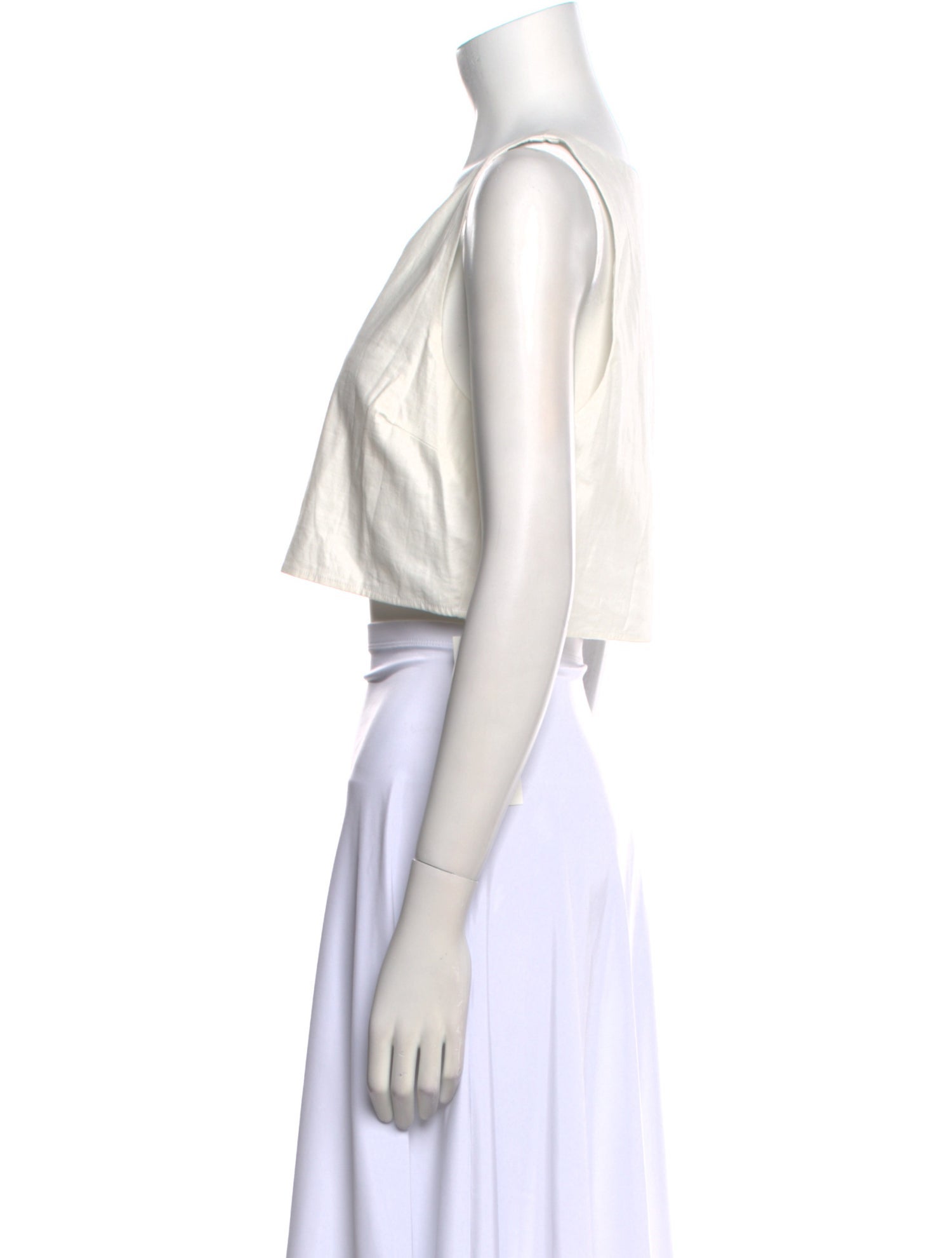 Reformation V-Neck Sleeveless Crop Top