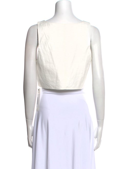 Reformation V-Neck Sleeveless Crop Top