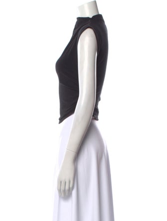 Reformation Bateau Neckline Sleeveless Crop Top