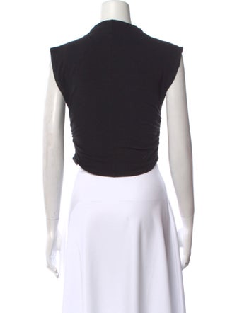 Reformation Bateau Neckline Sleeveless Crop Top