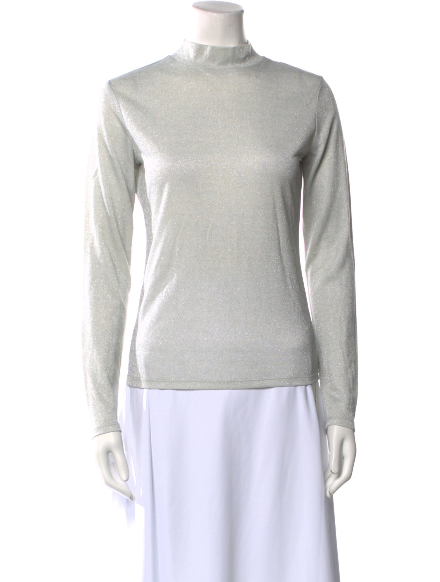 Reformation Mock Neck Long Sleeve Sweatshirt