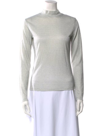 Reformation Mock Neck Long Sleeve Sweatshirt