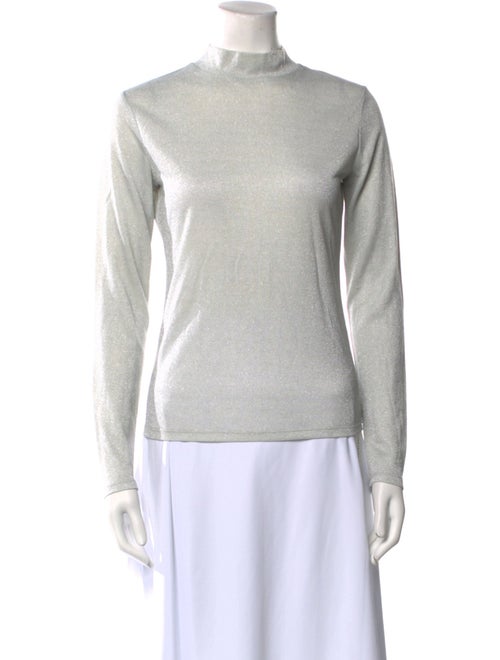Reformation Mock Neck Long Sleeve Sweatshirt