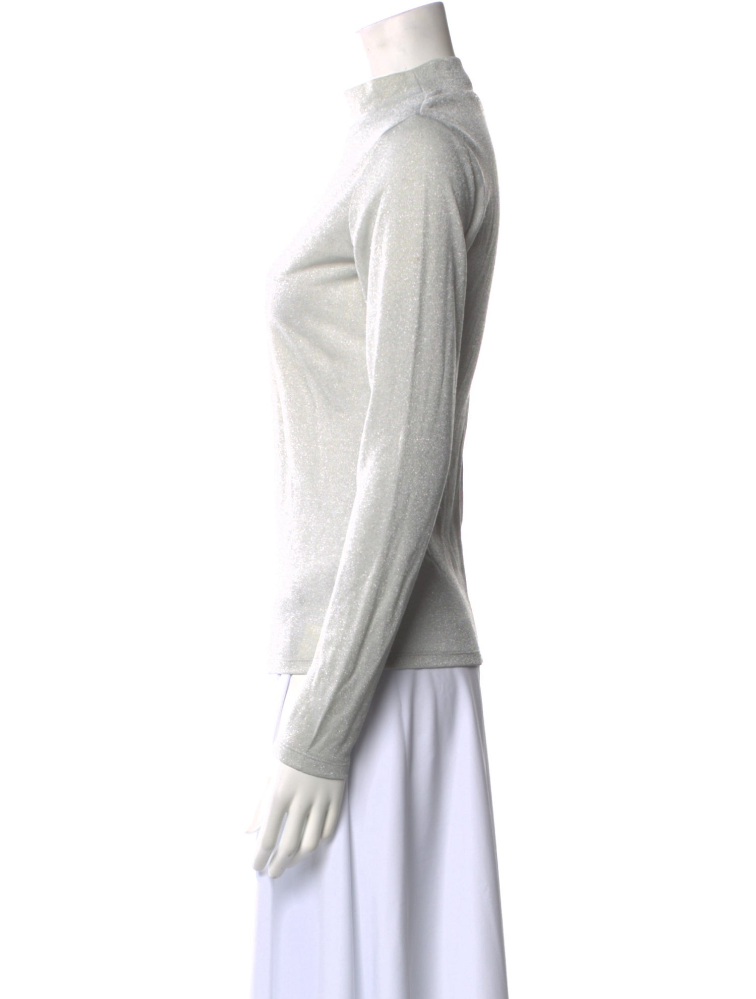 Reformation Mock Neck Long Sleeve Sweatshirt