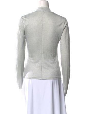 Reformation Mock Neck Long Sleeve Sweatshirt