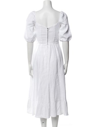 Reformation Linen Midi Length Dress