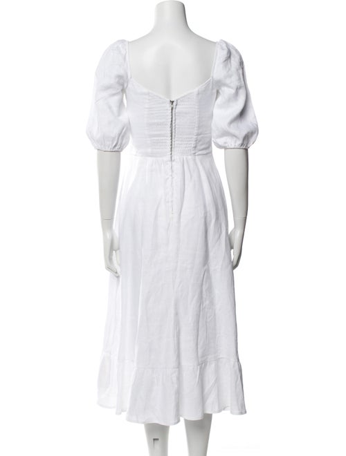 Reformation Linen Midi Length Dress