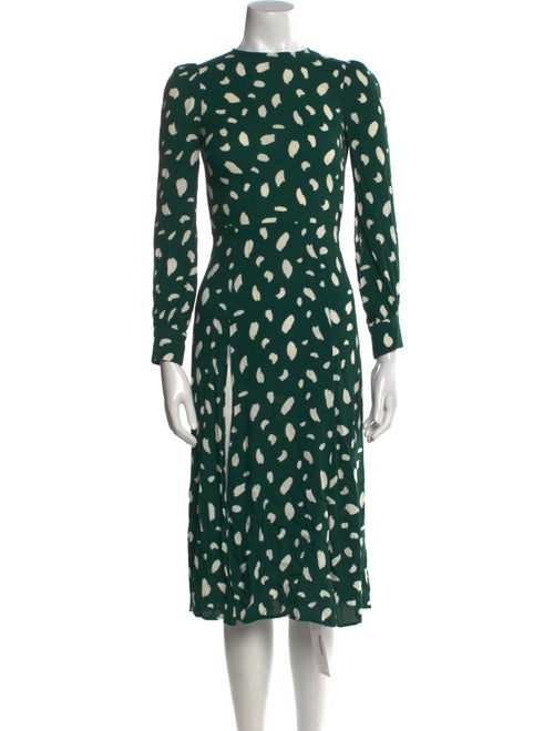 Reformation Printed Midi Length Dress