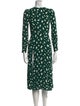Reformation Printed Midi Length Dress