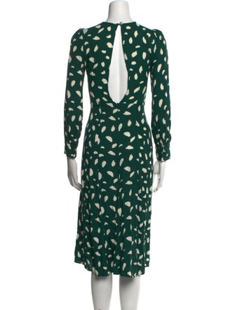 Reformation Printed Midi Length Dress