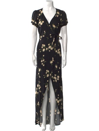 Reformation Floral Print Long Dress