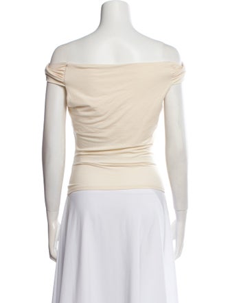 Reformation Off-The-Shoulder Short Sleeve Top