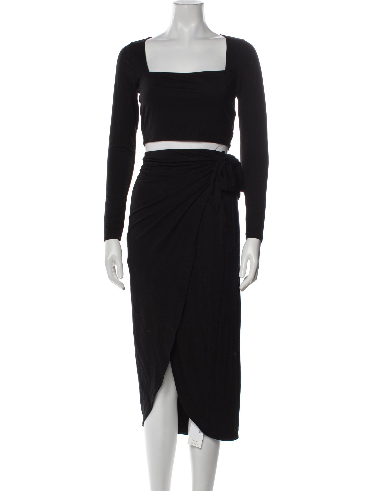 Reformation Jersey Bow Accents Skirt Set